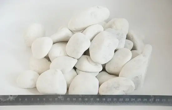 Мрамор белый Галтованный,  40-70 мм, 1000 кг, биг-бэг