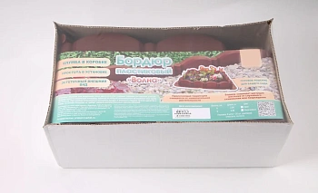 Бордюр декоративный Волна, коричневый, (8 модулей * 32 см + 25 шт креплений), 0,09 x 2,56 м, уп