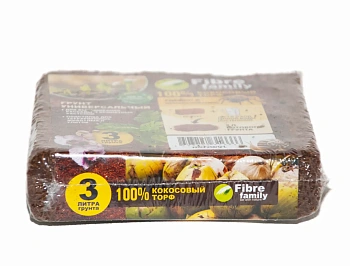Кокосовый торф в брикетах, 3 л, шт