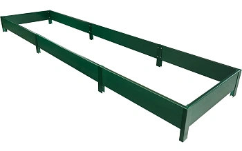 Грядка фактурная из ПВХ, зеленый, 2,0 х 0,8 х 0,2 м, уп