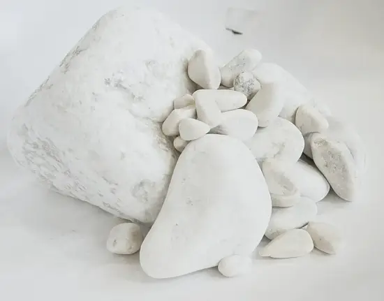 Мрамор белый Галтованный,    5-10 мм, 10 кг