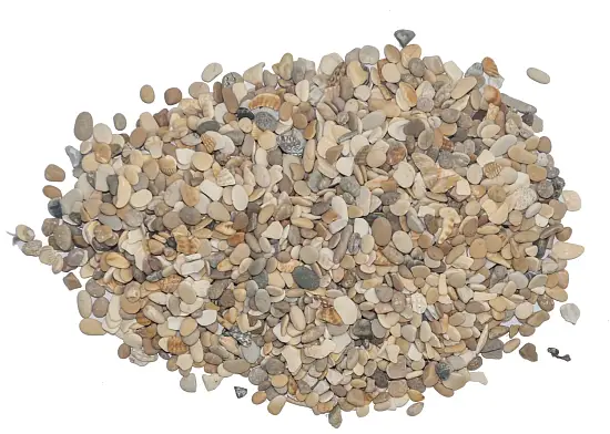 Галька с ракушкой каспия №2, 5-7 мм, ~30! кг 