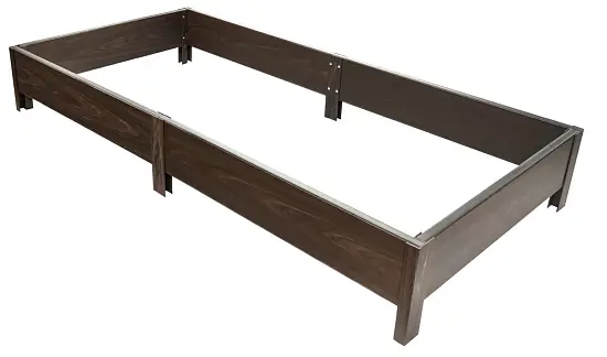 Грядка фактурная из ПВХ, венге, 2,0 х 0,7 х 0,2 м, уп