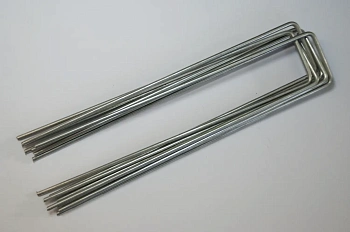 Скобы-колышки П-образные для крепления агротекстиля, сталь, 10 шт/уп