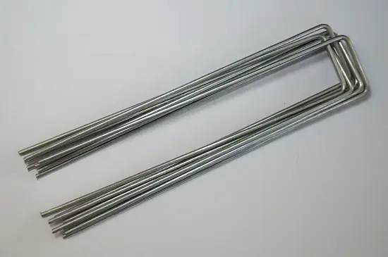 Скобы-колышки П-образные для крепления агротекстиля, сталь, 10 шт/уп