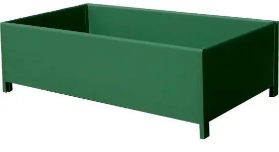 Грядка из ПВХ ВЫСОКАЯ, зеленая, 0,5 * 2,0 * 1,0 м, уп