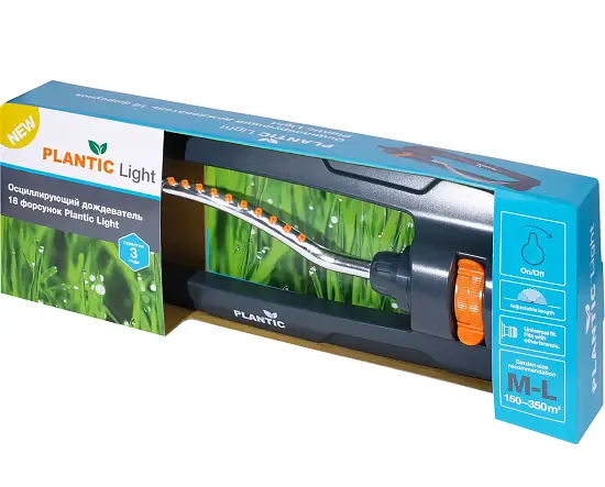 Plantic Дождеватель осцилирующий 18 форсунок light 39388-01, шт