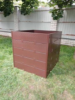 Компостер фактурный, коричневый, 2000 л, уп