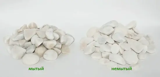 Мрамор белый Галтованный,  20-40 мм, 10 кг