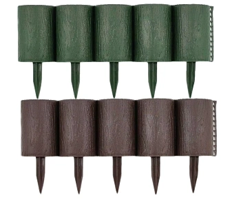 Бордюр декоративный Пеньки, коричневый, (16 модулей в комплекте), 0,15 x 1,6 м, уп