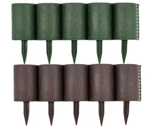 Бордюр декоративный Пеньки, коричневый, (16 модулей в комплекте), 0,15 x 1,6 м, уп