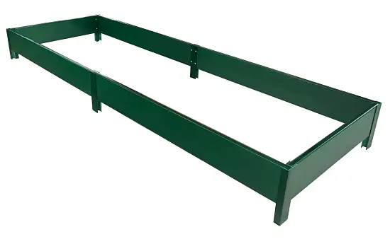 Грядка фактурная из ПВХ, зеленый, 2,0 х 0,8 х 0,2 м, уп