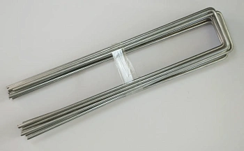 Скобы-колышки П-образные для крепления агротекстиля, сталь, 10 шт/уп