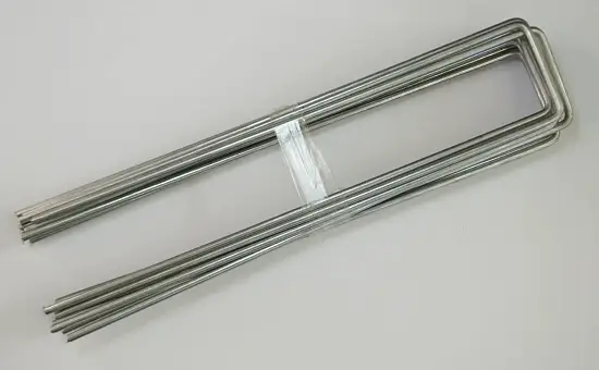 Скобы-колышки П-образные для крепления агротекстиля, сталь, 10 шт/уп