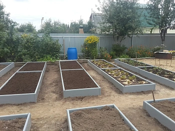 Грядка из ПВХ, серая, 0,22 * 2,0 * 0,9 м, уп