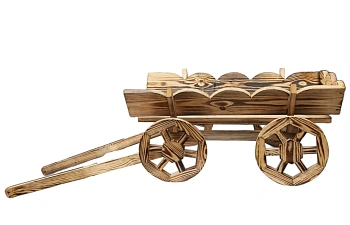 Садовая миниатюра "Тележка"