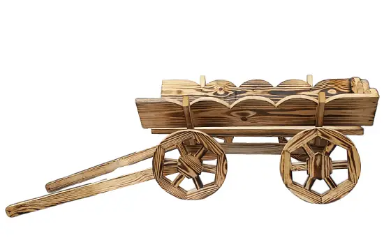 Садовая миниатюра "Тележка"