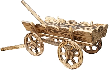 Садовая миниатюра "Тележка"