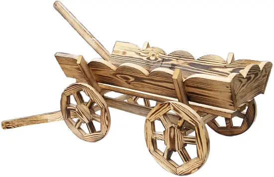 Садовая миниатюра "Тележка"