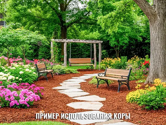 Кора лиственницы 2-5 см, 60 л
