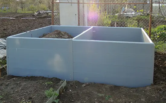 Компостер из ПВХ панелей, 1600л, СЕРЫЙ, уп