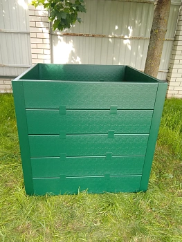 Компостер фактурный, зеленый, 1600 л, уп