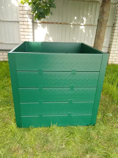 Компостер фактурный, зеленый, 1600 л, уп