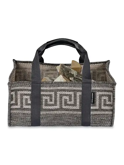 Сумка для дров Боярская "Никита" серая, шт