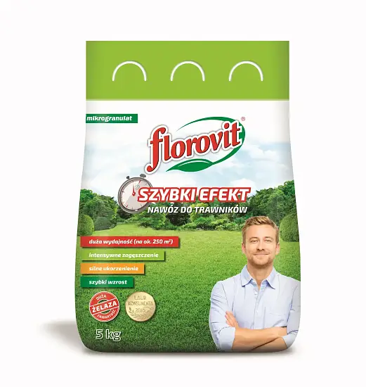Florovit гранулированный быстрого действия для газонов, мешок 5 кг