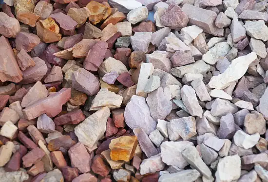 Каменная крошка Фельзит кремневый(желто-розовый), 5-20 мм, 10 кг