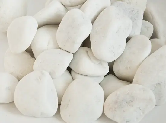 Мрамор белый Галтованный,  40-70 мм, 1000 кг, биг-бэг