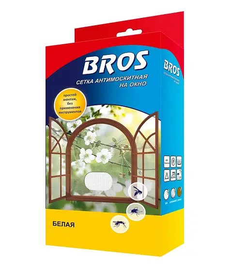 BROS - Сетка для окон, белая 130х150 см