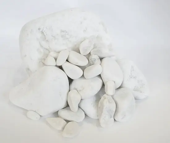 Мрамор белый Галтованный,  20-40 мм, 10 кг