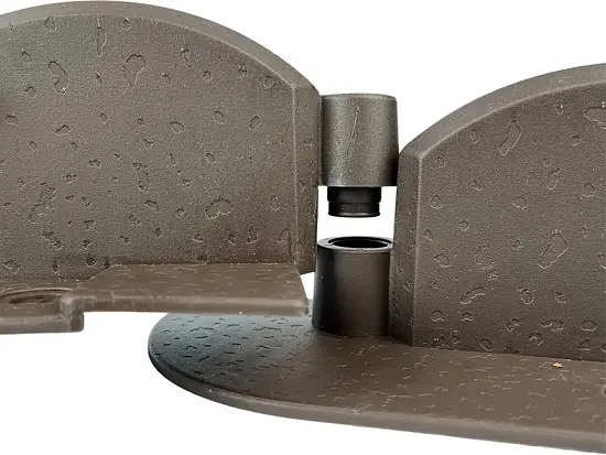 Бордюр декоративный Волна, коричневый, (8 модулей * 32 см + 25 шт креплений), 0,09 x 2,56 м, уп