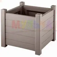 Квадратное напольное кашпо для интерьеров и ландшафтного дизайна