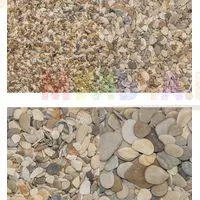 Смесь мелкой гальки с ракушкой для декоративной отсыпки у фонтана, пруда или бассейна
