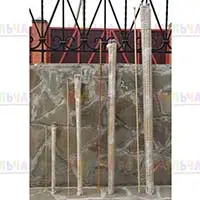 Удобные стеклопластиковые колышки для подвязки растений в саду