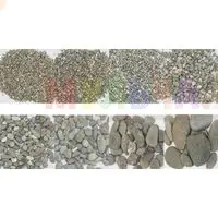 Для аквариумов, домашних цветов и декоративной отсыпки - темная галька небольшого размера