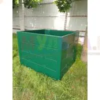 Зеленый компостер из ПВХ собирается за 15 минут и не портит эстетику ландшафта