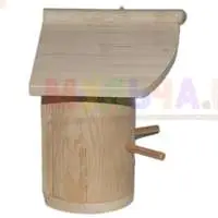 Птицы охотно поселятся в этот скворечник